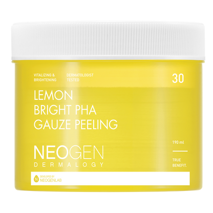 NEOGEN - Dermalogy Lemon Bright PHA Gauze Peeling 190mL 30 pads