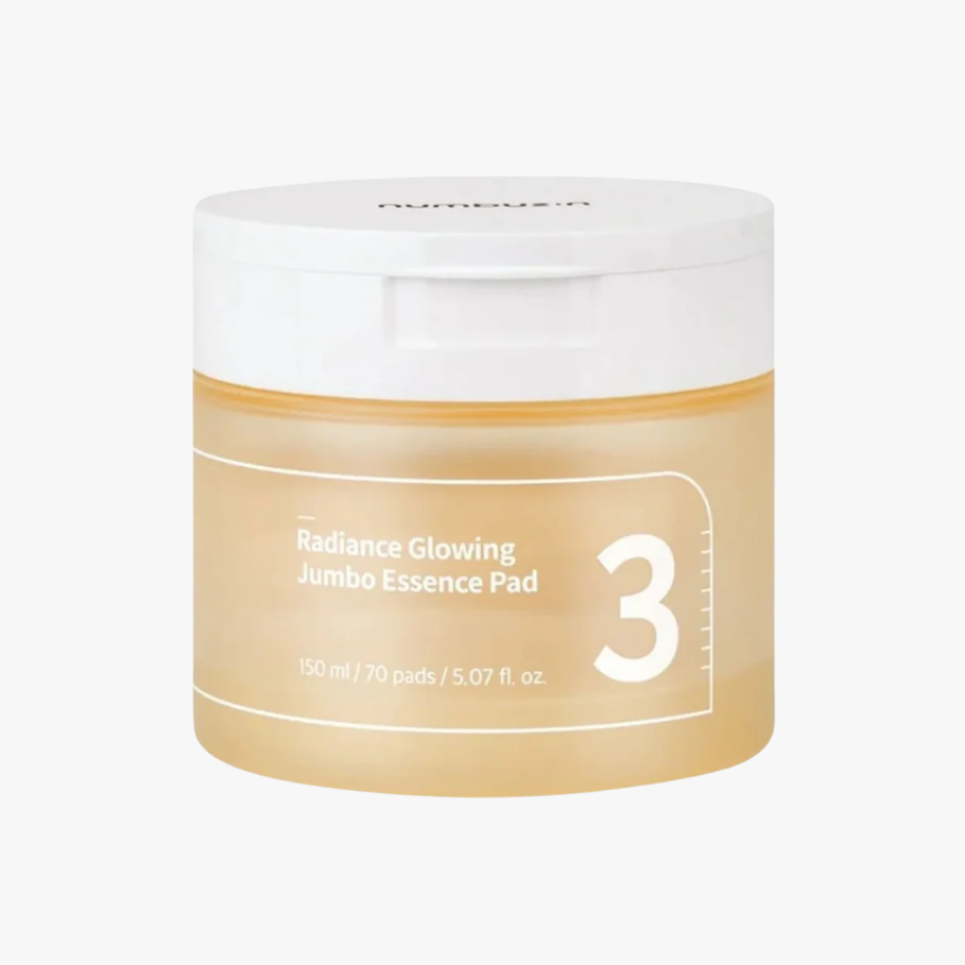 Numbuzin - No.3 Radiance Glowing Jumbo Essence Pad 70 pads