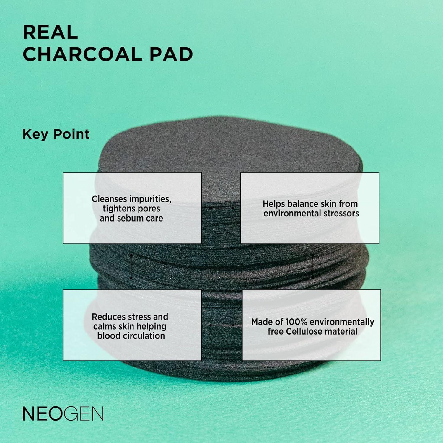 NEOGEN - Dermalogy Real Charcoal Pad  150mL 60 pads