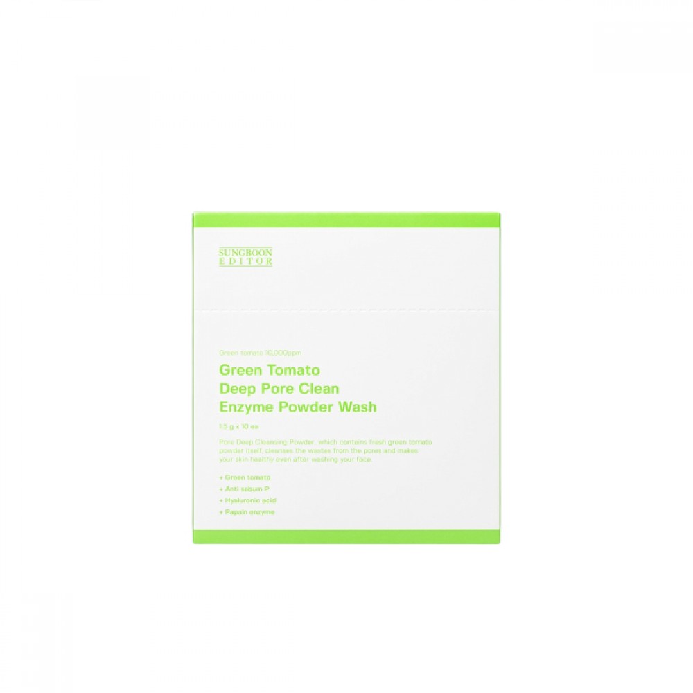 Sungboon Editor - Green Tomato Deep Pore Clean Enzyme Powder Wash 10 units